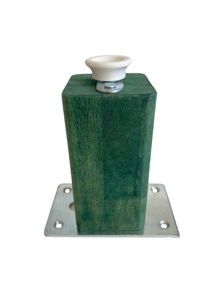 Kale Ayarlı Ahşap Ayak Mobilya Masa ve Dolap Ayağı(YEŞİL)(KAYIN/GÜRGEN AĞACI) Yeşil 10cm 10cm - 2 ADET - Resim 3