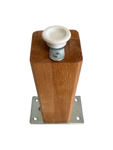 Kale Ayarlı Ahşap Ayak Mobilya Masa ve Dolap Ayağı(KAYIN)(KAYIN/GÜRGEN AĞACI) Ahşap Rengi 23cm 23cm - 4 ADET - Resim 4