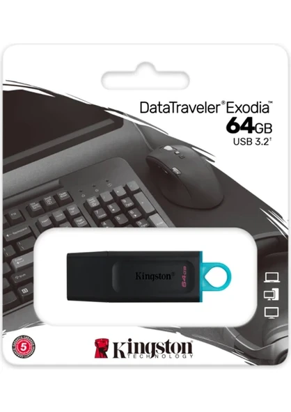Kingston DataTraveler Exodia 64GB USB 3.2 Flash Bellek DTX/64GB - 2