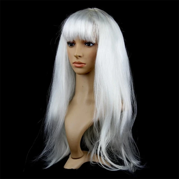 Beyaz Renk Peruk Saç ürün görseli