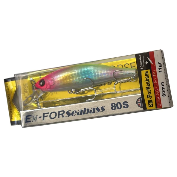 Sea Horse Em-For Seabass 8cm 11gr Maket Balık  Rainbow Chart ürün görseli