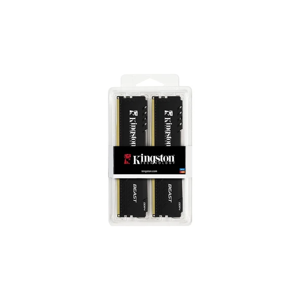 Kingston 32GB 3200MT/s DDR4 CL16 DIMM (Kit of 2) Beast Black Turkey KF432C16BBK2/32TR - RAM - 1