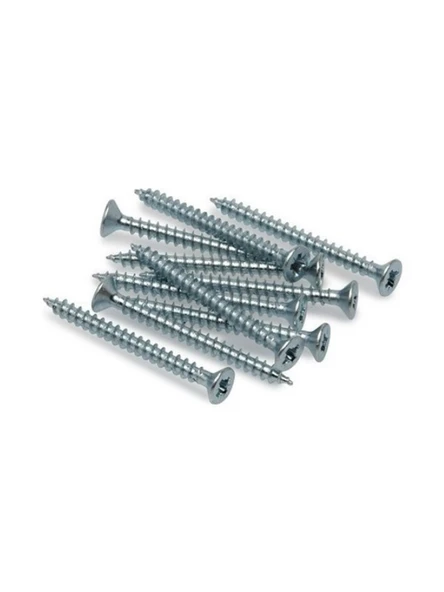 Sunta Vidası 5x80mm Çinko Ahşap MDF Montaj Vidası(5X80MM) 50 ADET - Resim 3