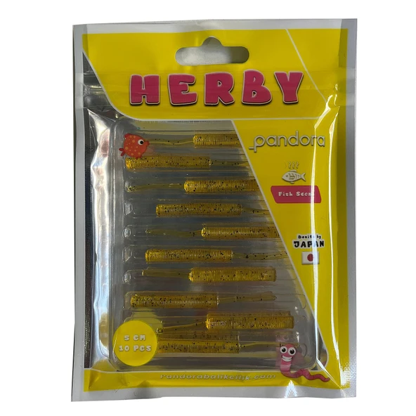 Pandora Herby  5cm 10 Adet LRF Silikonu  Honey Shrimp ürün görseli