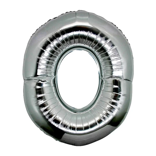 Gümüş Rengi Folyo Harf Balon 1 Metre ürün görseli