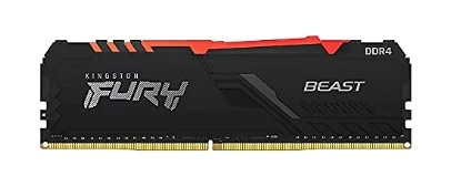 Kingston Fury Beast RGB 32GB 3200 MHz DDR4 CL16 KF432C16BBA/32 Ram ürün görseli 1