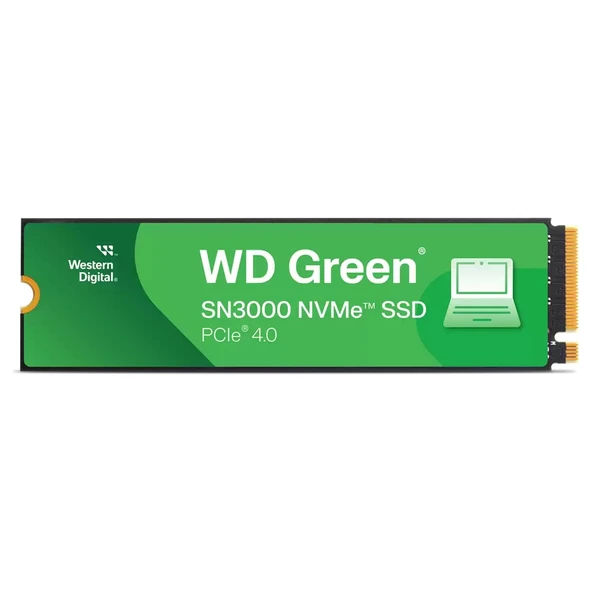 WD Green 500GB SN3000 WDS500G4G0E Pcıe 5000MB/S Gen4 X4 Nvme 2280 M.2 SSD ürün görseli 1