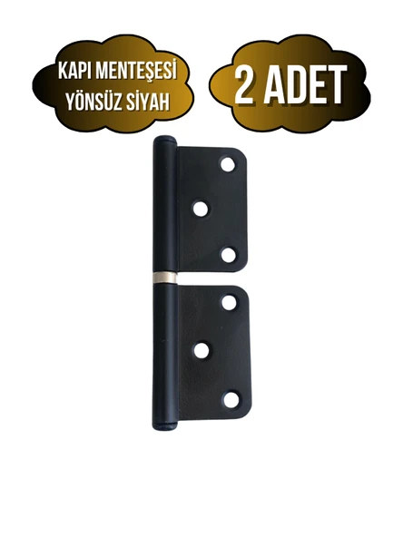 Siyah Yönsüz Kapı Menteşesi Ahşap Kapı Menteşesi(SİYAH) Siyah SİYAH - 2 ADET ürün görseli 1