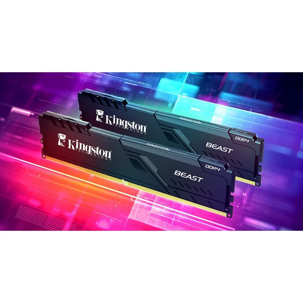 Kingston 32GB 3200MT/s DDR4 CL16 DIMM (Kit of 2) Beast Black Turkey KF432C16BBK2/32TR - RAM - 2