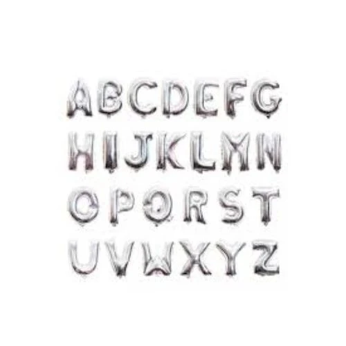 Gümüş Rengi Folyo Balon 1 Metre - Resim 3