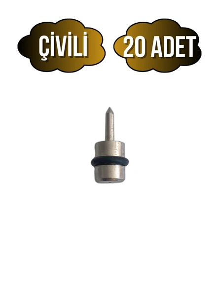 Metal Çivili Raf Pimi Dolap Raf Altı Pimi(ÇİVİLİ)(METAL) Krom KROM - 20 ADET - 1