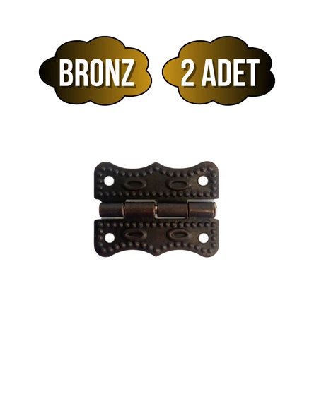 Papatya Tavla Menteşesi Mobilya Kutu Menteşesi(BRONZ)(EN:3CM BOY:2CM) Bronz BRONZ - 2 ADET ürün görseli