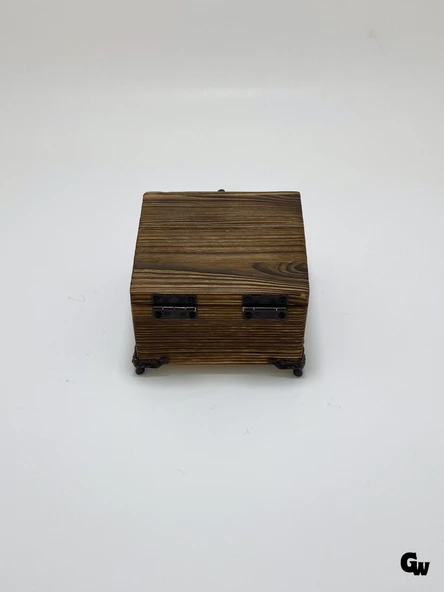 Doğal Ahşap Yakma Takı Kutusu Ahşap Saklama Kutusu(BEYAZ ÇAM)(BOY:12CM EN:12CM Yük:8CM) Ahşap Rengi BOY:12cm EN:12cm YÜK:8cm - 6