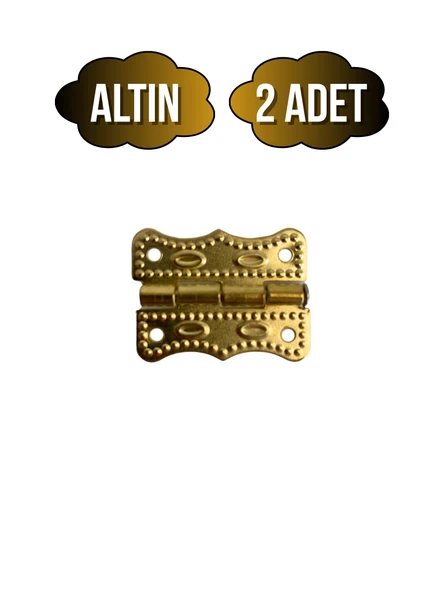 Papatya Tavla Menteşesi Mobilya Kutu Menteşesi(ALTIN)(EN:3CM BOY:2CM) Altın ALTIN - 2 ADET ürün görseli