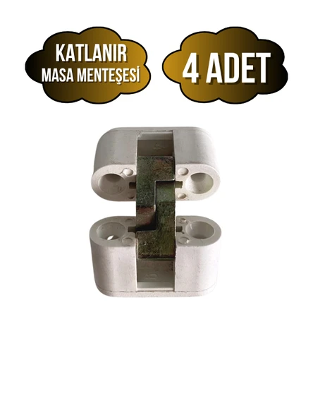 Katlanır Masa Menteşesi Akıllı Sehpa Masa Menteşesi(BEYAZ) Beyaz BEYAZ - 4 ADET ürün görseli 1