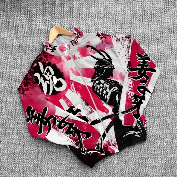 Unisex Dijital Baskılı Paraşüt Rüzgarlık - Renkli ürün görseli 1