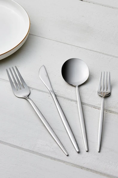 Apricot Faro 24 Parça 6 Kişilik Çatal Kaşık Bıçak Takımı - 3