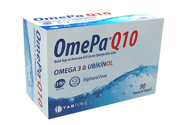 OmePa Q10 Omega 3 Ubiquinol 90 Kapsül