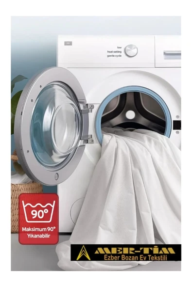 mer-tim ezberbozan ev tekstili Mer-Tim Fitted Lastikli Tek Kişilik ve Çift Kişilik Sıvı Geçirmez Yatak Koruyucu Yatak Alezi - Resim 5