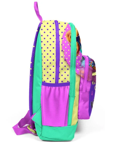 Coral High Kids Sarı Pembe Sevimli Köpek Desenli Okul Sırt Çantası 23752 - Resim 2