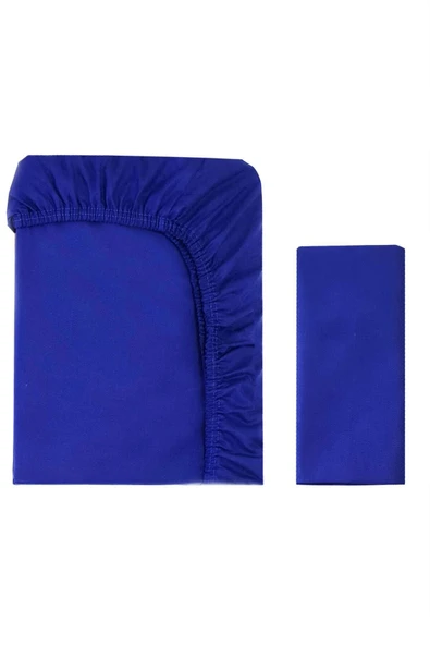 mer-tim ezberbozan ev tekstili 80x130 Lastikli Ranforce Bebek Çarşaf Takımı - Lacivert - Resim 2