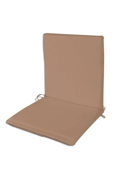 mer-tim ezberbozan ev tekstili Mer-tim Bahçe Balkon Salon Sütlü Kahve Sandalye Minderi (ARKALIKLI)