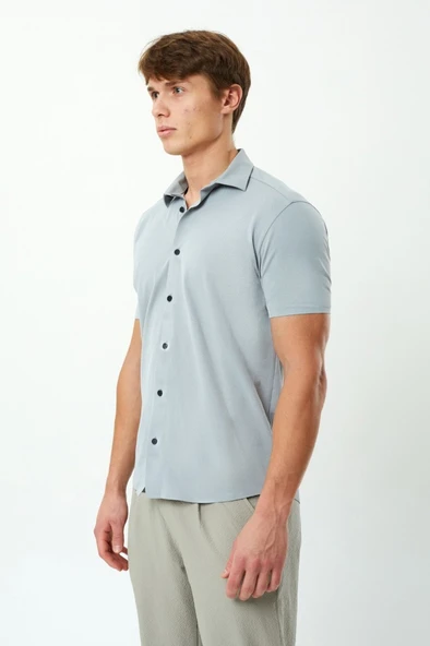 Exuma Erkek Gri Pike Gömlek ürün görseli