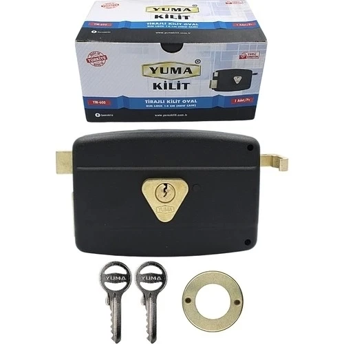Yuma Ym-600 Kilit Yuma Tirajlı Kilit Oval Karşılıksız Siyah - Resim 2