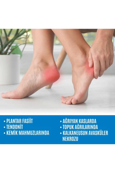 BEYAZ MEDİKAL Topuk Ağrısı için 2 Adet Silikon Kumaş Topuk Çorabı Topuk Dikeni Topuk Ağrısı Nasır Çatlak Topukluğu L/XL - 5