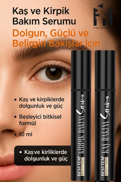 BESTTEM KAŞ VE KİRPİK BAKIM YAĞI DAHA DERİN BAKIŞLAR IÇİN BESLER VE HACİM KATAR