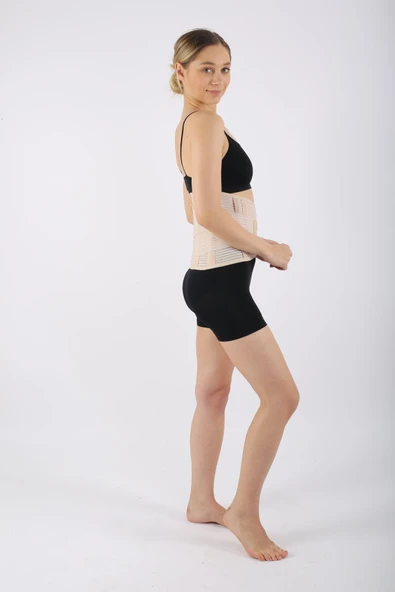 SMOOTHFİX Lumbosakral Çelik Balenli Bel Fıtık Korsesi Bel Düzleşmesi Çelik Destekli Demirli 32 CM - 7