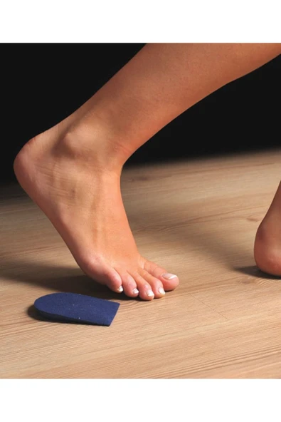 ARWEX Silikon Epin Topukluk Kumaş Kaplı Yapışmalı Topuk Yastığı Taban L