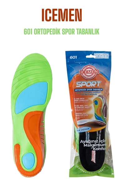 ICEMEN 601 - Full Ortopedik Ayakkabı Tabanlık / Spor Ayakkabı Tabanlığı 39-41
