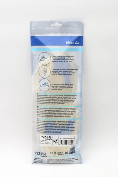 VİZOR ACTIVE SPORT Ayakkabı Iç Tabanı ,Spor Tabanlık,ayakkabı Tabanlığı,iç Taban,günlük,ortopedik, M - 7