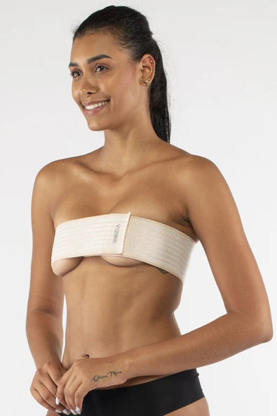 VİZOR Post-op Liposuction Göğüs Büyütme Kompresyon Göğüs Implant Bandı Rahat Ve Hızlı Toparlanma Standart - 3