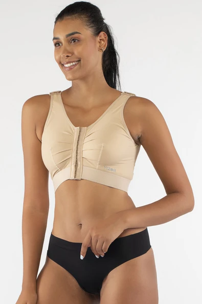 VİZOR Liposuction Operasyon Sonrası Kontrollü Destek Sütyeni - Rahatlık Ve Ödem Engelleme Post Op Sütyen 2XL - 2