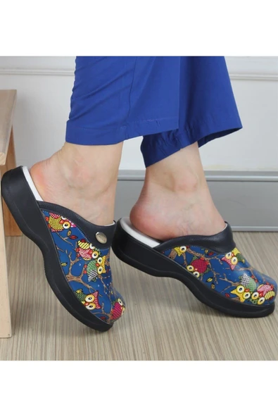 HİPOKRAT MEDİKAL SABO Hipokrat Desenli Tam Ortopedik Sabo Terlik 36