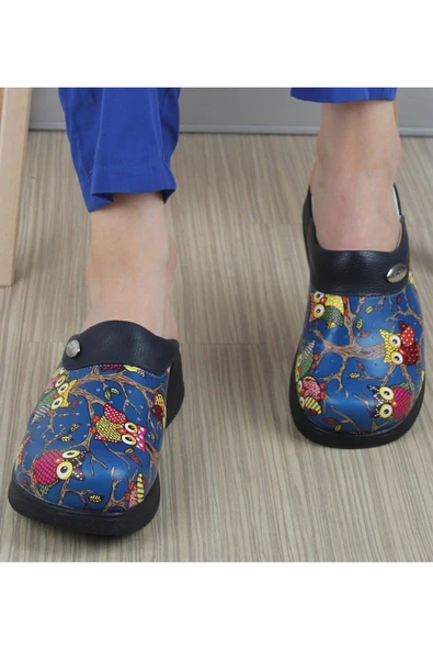 HİPOKRAT MEDİKAL SABO Hipokrat Desenli Tam Ortopedik Sabo Terlik 36 - 2