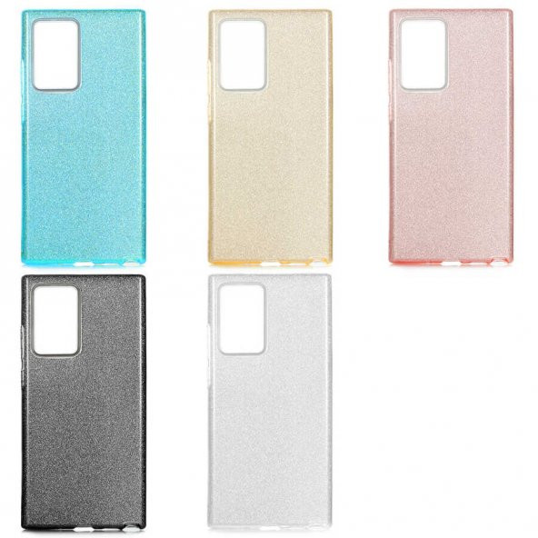 Galaxy Note 20 Ultra Kılıf Zore Shining Simli Silikon Kılıf - 7