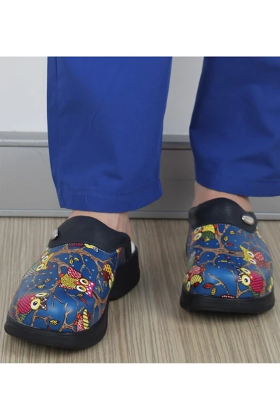 HİPOKRAT MEDİKAL SABO Hipokrat Desenli Tam Ortopedik Sabo Terlik 36 - 6