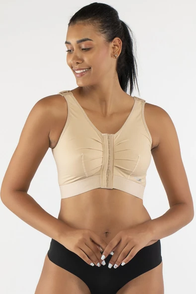 VİZOR Liposuction Operasyon Sonrası Kontrollü Destek Sütyeni - Rahatlık Ve Ödem Engelleme Post Op Sütyen 2XL