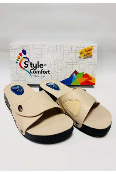 STYLE COMFORT Ortopedik Halluks Valgus Anatomik Taban Kemik Çıkıntısı Ve Topuk Dikeni Terliği Cırtlı Schwjl.03 37 ürün görseli 1