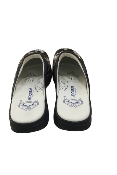 HİPOKRAT MEDİKAL SABO Kurukafa Desenli Hipokrat Terlik 37 - 2