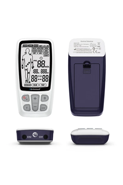 ORTHOLAND Tens Ems Masaj Cihazı 2 Kanallı Portatif Fizik Tedavi Cihazı - 3