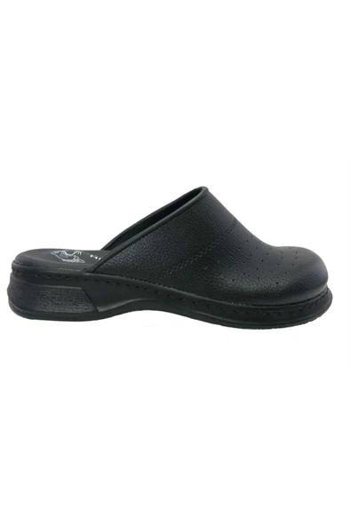 HİPOKRAT Ortopedik Sabo Terlik Doktor Hemşire Hastane Aşçı Terliği Siyah 48 - Resim 2