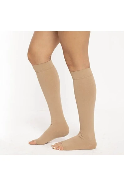 VİZOR Vizor Comfort Seri Orta Basınçlı (23 - 32 Mmhg) Diz Altı Çorabı (burnu Açık) 4 - Resim 3