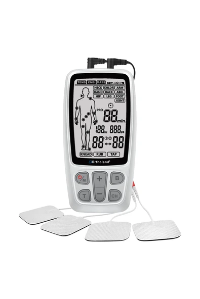 ORTHOLAND Tens Ems Masaj Cihazı 2 Kanallı Portatif Fizik Tedavi Cihazı - 2