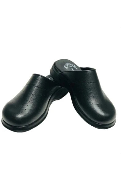 HİPOKRAT Ortopedik Sabo Terlik Doktor Hemşire Hastane Aşçı Terliği Siyah 43