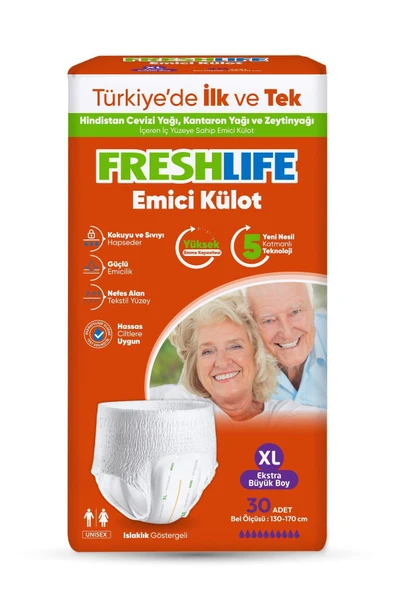 FRESHLİFE Xlarge Emici Külot 30 Adet Tek Ebat - 4