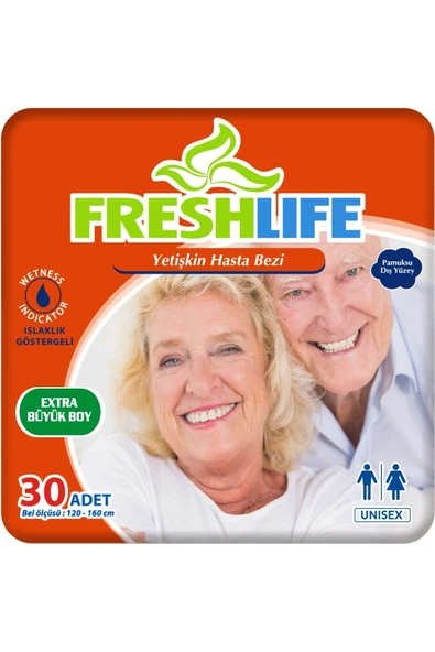 FRESHLİFE Xlarge Yetişkin Hasta Bezi 30 Adet Tek Ebat